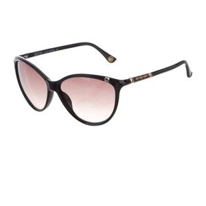Michael Kors cat-eye sunglasses, gold studded accents. Case/dust cloth included